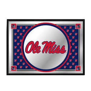 Ole Miss Rebels: Team Spirit - Framed Mirrored Wall Sign - The Fan-Brand