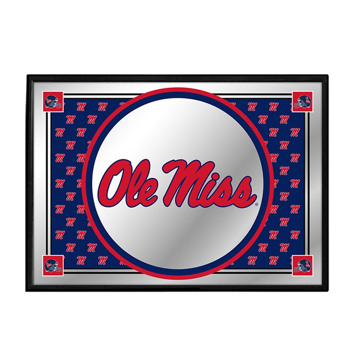 Ole Miss Rebels: Team Spirit - Framed Mirrored Wall Sign - The Fan-Brand