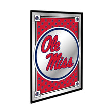 Load image into Gallery viewer, Ole Miss Rebels: Team Spirit, Stacked - Framed Mirrored Wall Sign - The Fan-Brand