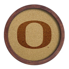 Load image into Gallery viewer, Oregon Ducks: &quot;Faux&quot; Barrel Framed Cork Board - The Fan-Brand