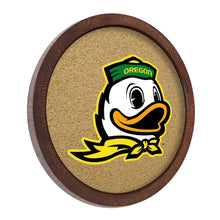 Load image into Gallery viewer, Oregon Ducks: Mascot - &quot;Faux&quot; Barrel Framed Cork Board - The Fan-Brand