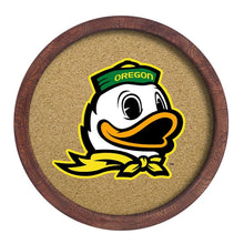 Load image into Gallery viewer, Oregon Ducks: Mascot - &quot;Faux&quot; Barrel Framed Cork Board - The Fan-Brand