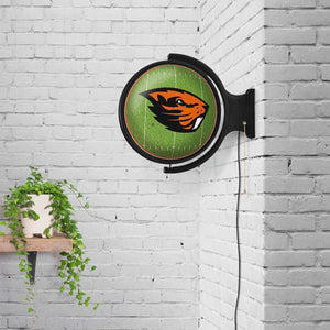 Oregon State Beavers: On the 50 - Rotating Lighted Wall Sign - The Fan-Brand