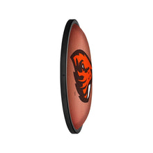 Load image into Gallery viewer, Oregon State Beavers: Pigskin - Oval Slimline Lighted Wall Sign - The Fan-Brand