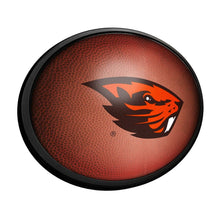 Load image into Gallery viewer, Oregon State Beavers: Pigskin - Oval Slimline Lighted Wall Sign - The Fan-Brand