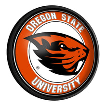 Load image into Gallery viewer, Oregon State Beavers: Round Slimline Lighted Wall Sign - The Fan-Brand