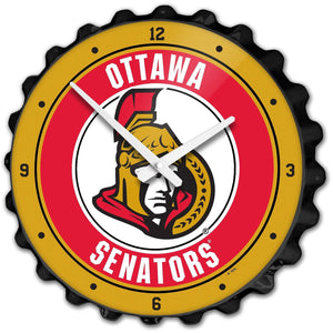 Ottawa Senators: Bottle Cap Wall Clock - The Fan-Brand