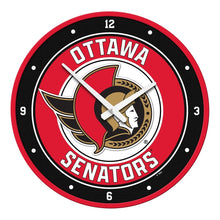 Load image into Gallery viewer, Ottawa Senators: Modern Disc Wall Clock - The Fan-Brand