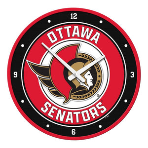 Ottawa Senators: Modern Disc Wall Clock - The Fan-Brand