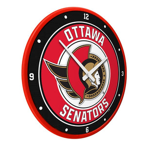 Ottawa Senators: Modern Disc Wall Clock - The Fan-Brand