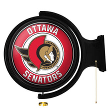 Load image into Gallery viewer, Ottawa Senators: Original Round Rotating Lighted Wall Sign - The Fan-Brand