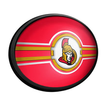 Load image into Gallery viewer, Ottawa Senators: Oval Slimline Lighted Wall Sign - The Fan-Brand