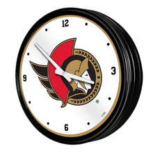 Load image into Gallery viewer, Ottawa Senators: Retro Lighted Wall Clock - The Fan-Brand