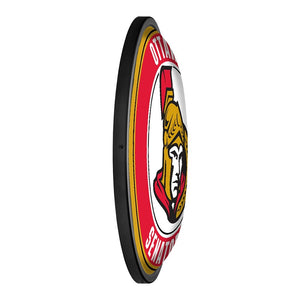 Ottawa Senators: Round Slimline Lighted Wall Sign - The Fan-Brand