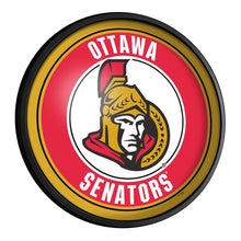 Load image into Gallery viewer, Ottawa Senators: Round Slimline Lighted Wall Sign - The Fan-Brand