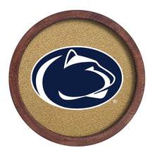 Load image into Gallery viewer, Penn State Nittany Lions: &quot;Faux&quot; Barrel Framed Cork Board - The Fan-Brand