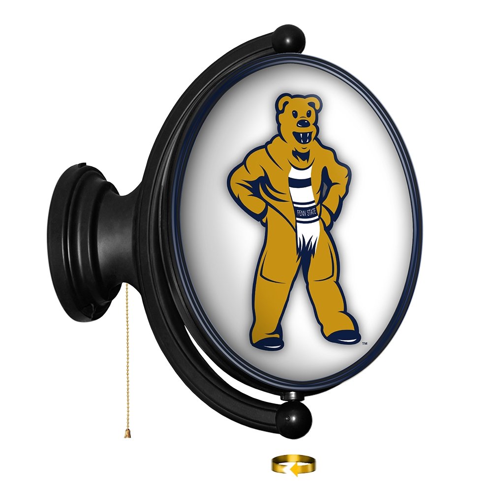 Penn State Nittany Lions: Mascot - Original Oval Rotating Lighted Wall Sign - The Fan-Brand