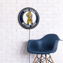 Load image into Gallery viewer, Penn State Nittany Lions: Mascot - Round Slimline Lighted Wall Sign - The Fan-Brand