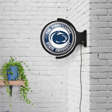 Load image into Gallery viewer, Penn State Nittany Lions: Original Round Rotating Lighted Wall Sign - The Fan-Brand