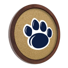 Load image into Gallery viewer, Penn State Nittany Lions: Paw - &quot;Faux&quot; Barrel Framed Cork Board - The Fan-Brand