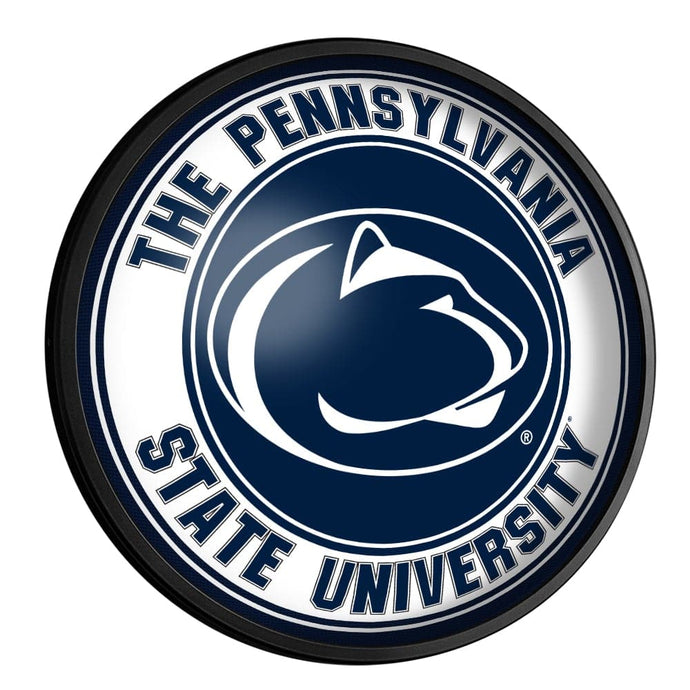 Penn State Nittany Lions: Round Slimline Lighted Wall Sign - The Fan-Brand