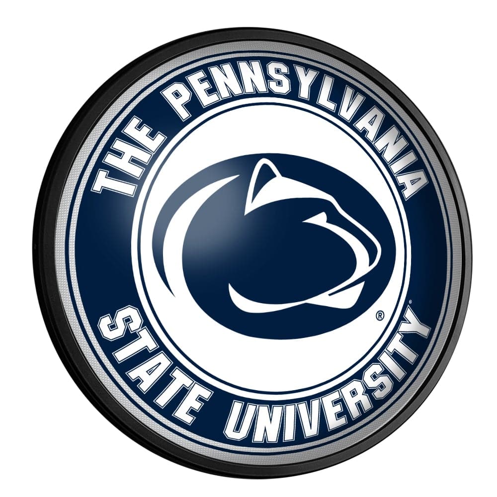 Penn State Nittany Lions: Round Slimline Lighted Wall Sign - The Fan-Brand