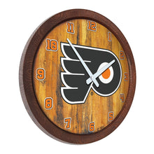 Load image into Gallery viewer, Philadelphia Flyers: &quot;Faux&quot; Barrel Top Wall Clock - The Fan-Brand