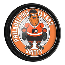 Load image into Gallery viewer, Philadelphia Flyers: Gritty - Round Slimline Lighted Wall Sign - The Fan-Brand
