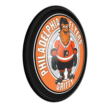 Load image into Gallery viewer, Philadelphia Flyers: Gritty - Round Slimline Lighted Wall Sign - The Fan-Brand