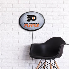 Load image into Gallery viewer, Philadelphia Flyers: Ice Rink - Oval Slimline Lighted Wall Sign - The Fan-Brand