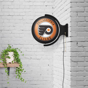 Philadelphia Flyers: Original Round Rotating Lighted Wall Sign - The Fan-Brand