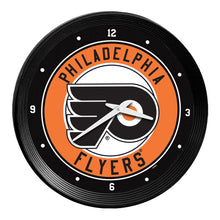 Load image into Gallery viewer, Philadelphia Flyers: Ribbed Frame Wall Clock - The Fan-Brand