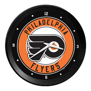 Philadelphia Flyers: Ribbed Frame Wall Clock - The Fan-Brand