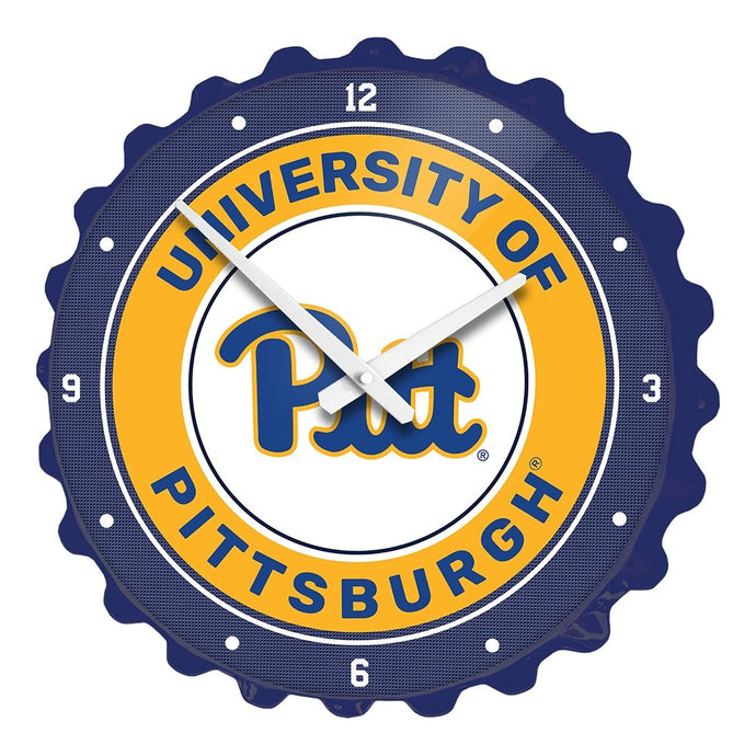 Pitt Panthers: Bottle Cap Wall Clock - The Fan-Brand