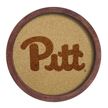 Load image into Gallery viewer, Pitt Panthers: &quot;Faux&quot; Barrel Framed Cork Board - The Fan-Brand