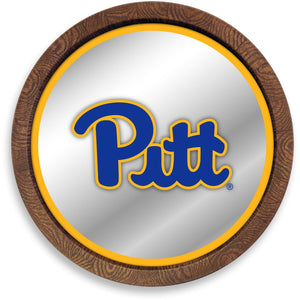 Pitt Panthers: "Faux" Barrel Top Mirrored Wall Sign - The Fan-Brand