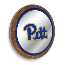 Load image into Gallery viewer, Pitt Panthers: &quot;Faux&quot; Barrel Top Mirrored Wall Sign - The Fan-Brand