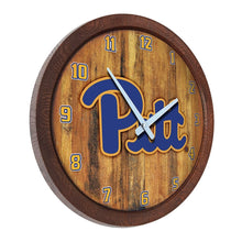Load image into Gallery viewer, Pitt Panthers: Faux Barrel Top Wall Clock - The Fan-Brand