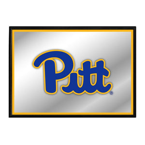 Pitt Panthers: Framed Mirrored Wall Sign - The Fan-Brand