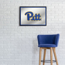 Load image into Gallery viewer, Pitt Panthers: Framed Mirrored Wall Sign - The Fan-Brand