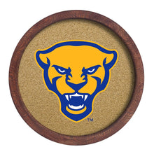 Load image into Gallery viewer, Pitt Panthers: Mascot - &quot;Faux&quot; Barrel Framed Cork Board - The Fan-Brand