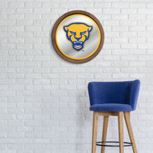 Load image into Gallery viewer, Pitt Panthers: Mascot - &quot;Faux&quot; Barrel Top Mirrored Wall Sign - The Fan-Brand