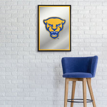 Load image into Gallery viewer, Pitt Panthers: Mascot - Framed Mirrored Wall Sign - The Fan-Brand