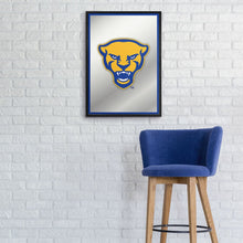 Load image into Gallery viewer, Pitt Panthers: Mascot - Framed Mirrored Wall Sign - The Fan-Brand