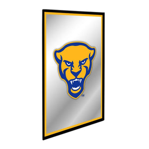 Pitt Panthers: Mascot - Framed Mirrored Wall Sign - The Fan-Brand