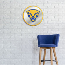 Load image into Gallery viewer, Pitt Panthers: Mascot - Modern Disc Mirrored Wall Sign - The Fan-Brand