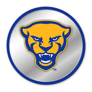 Pitt Panthers: Mascot - Modern Disc Mirrored Wall Sign - The Fan-Brand