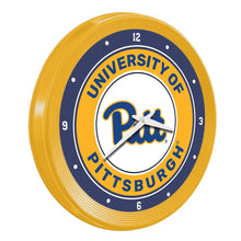 Load image into Gallery viewer, Pitt Panthers: Ribbed Frame Wall Clock - The Fan-Brand