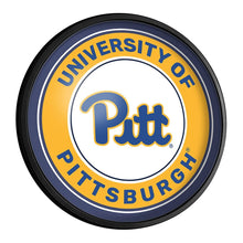 Load image into Gallery viewer, Pitt Panthers: Round Slimline Lighted Wall Sign - The Fan-Brand
