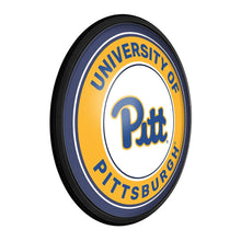 Load image into Gallery viewer, Pitt Panthers: Round Slimline Lighted Wall Sign - The Fan-Brand